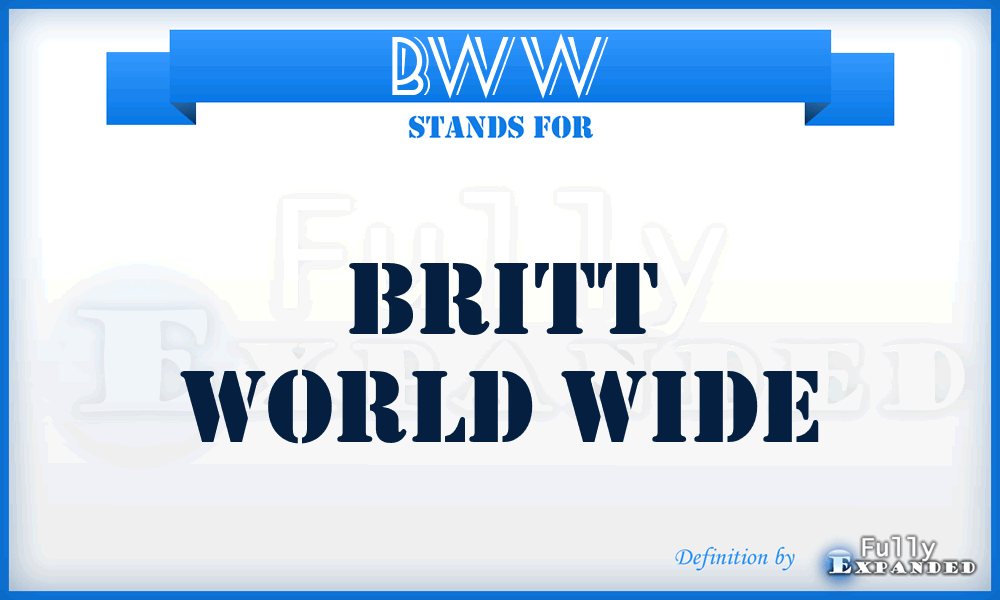 BWW - Britt World Wide