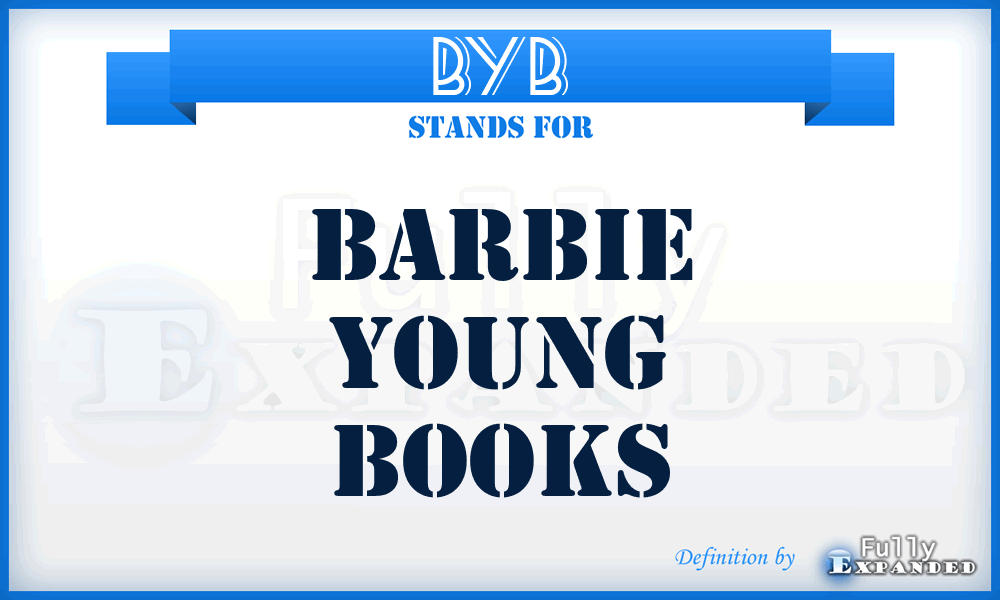 BYB - Barbie Young Books