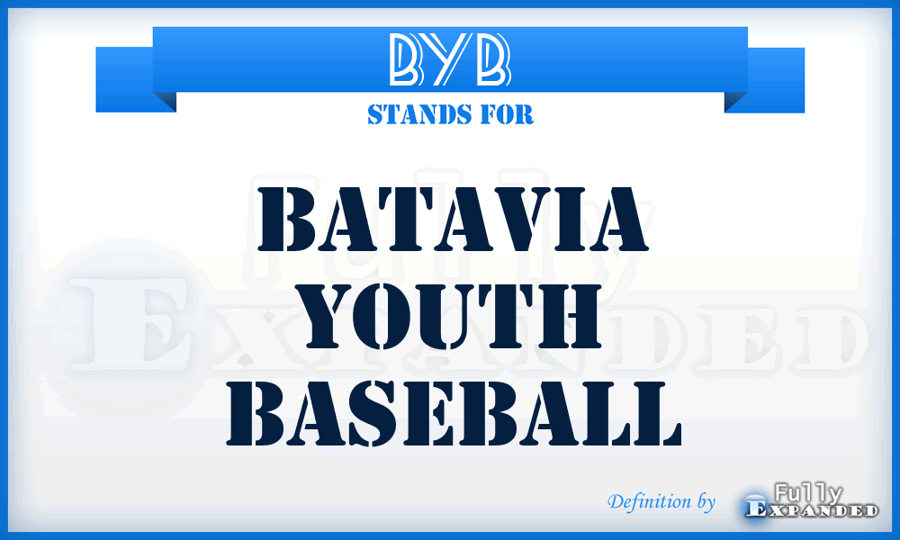 BYB - Batavia Youth Baseball