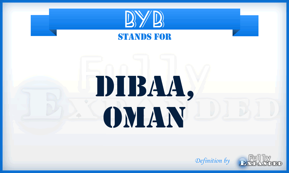BYB - Dibaa, Oman