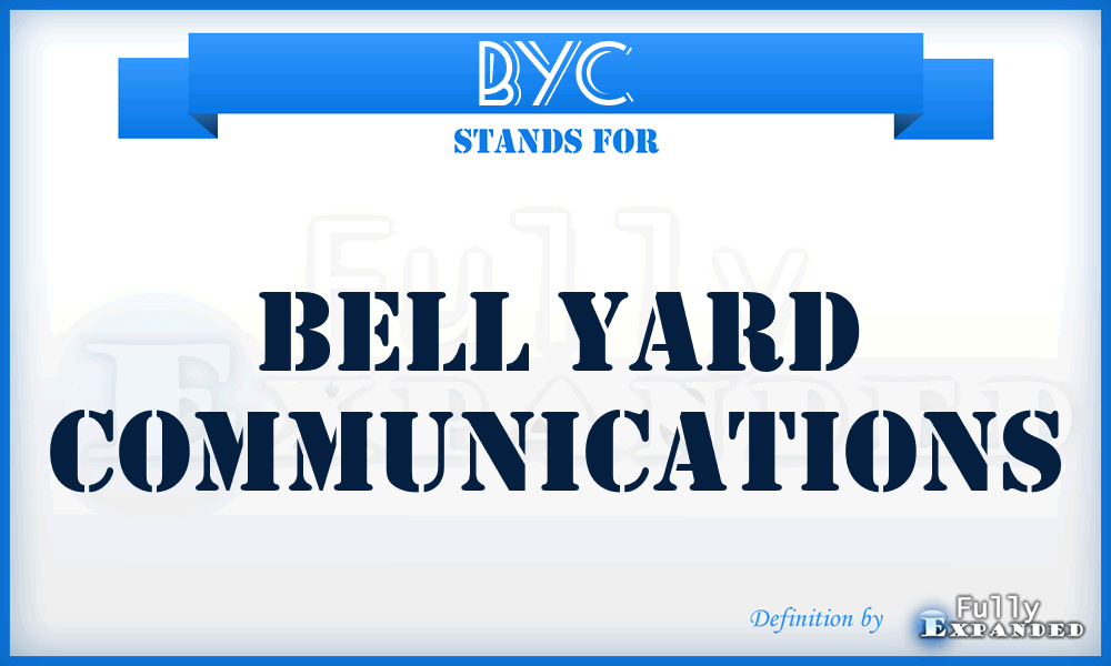 BYC - Bell Yard Communications