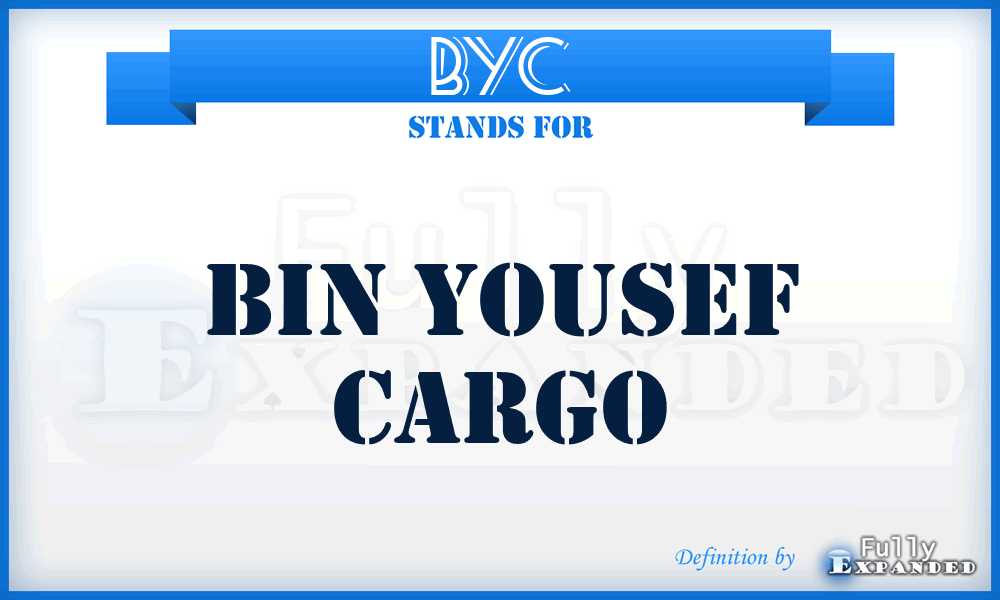 BYC - Bin Yousef Cargo