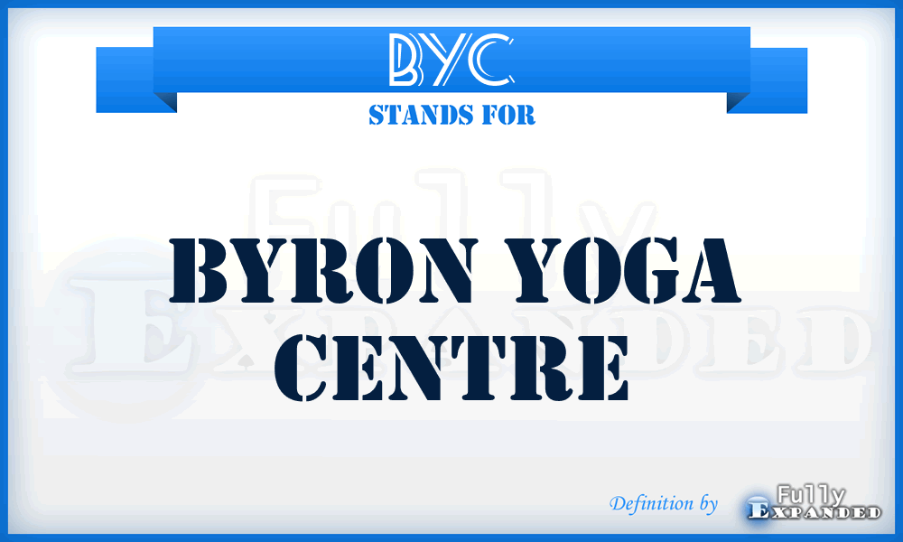 BYC - Byron Yoga Centre