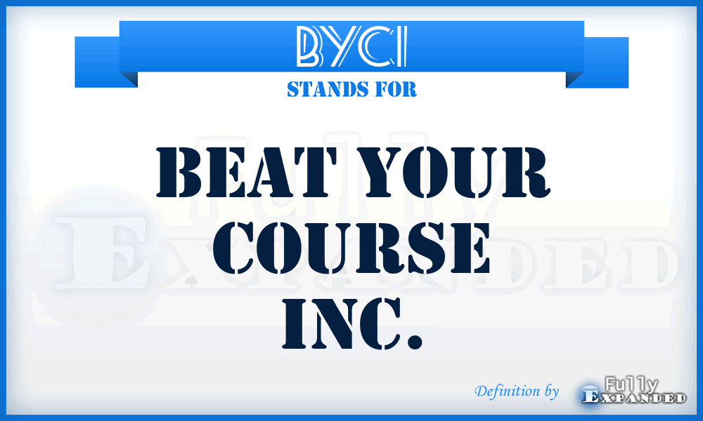 BYCI - Beat Your Course Inc.