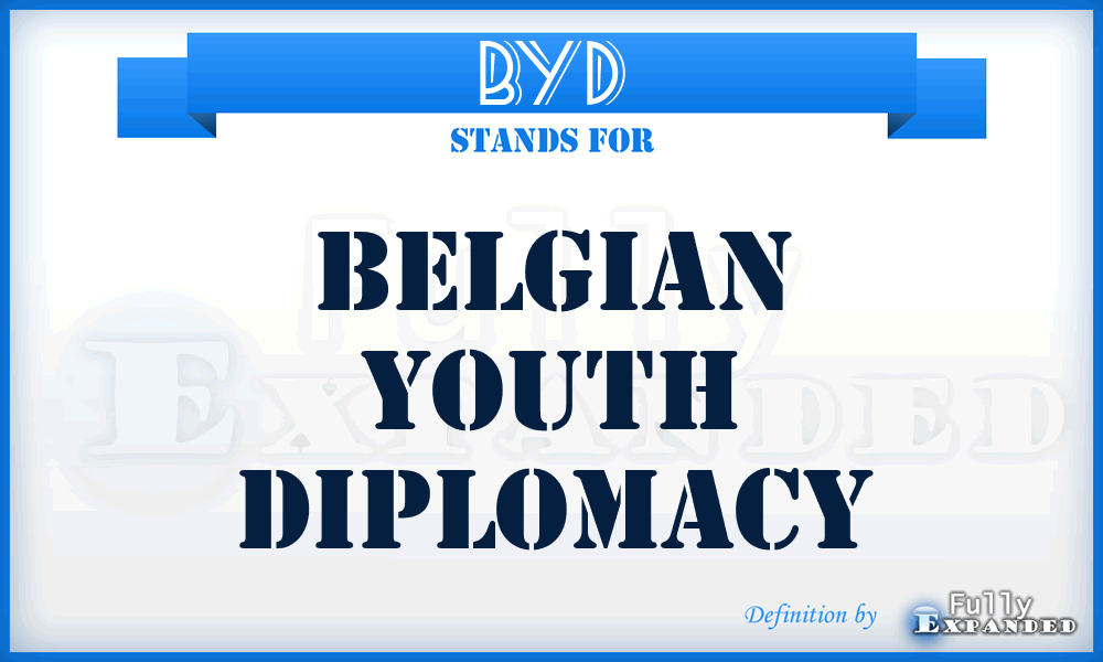 BYD - Belgian Youth Diplomacy