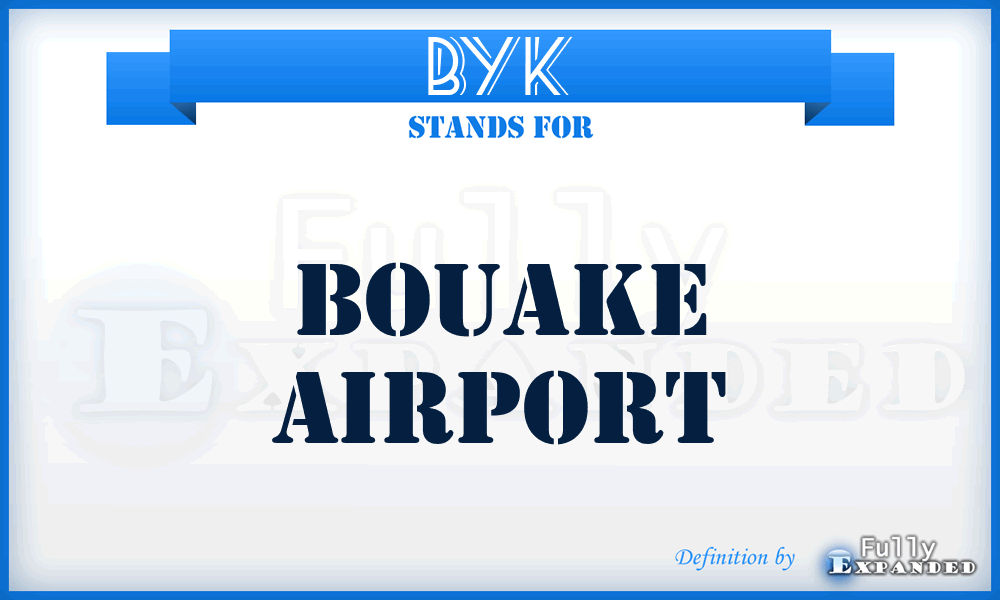 BYK - Bouake airport