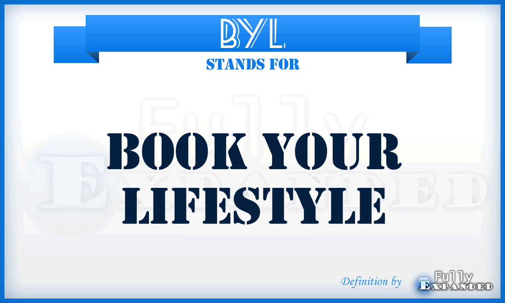 BYL - Book Your Lifestyle