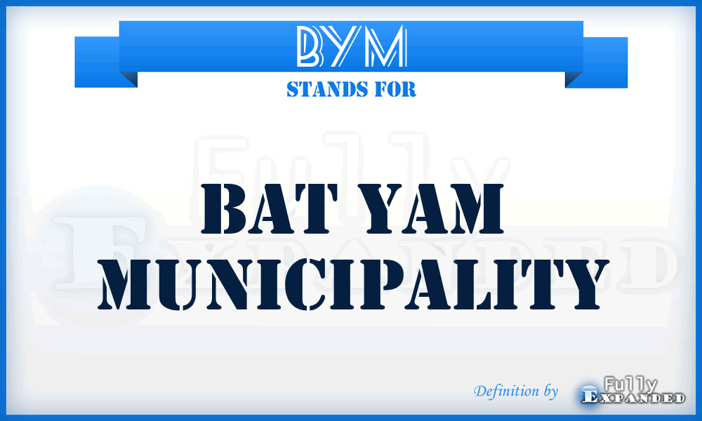 BYM - Bat Yam Municipality