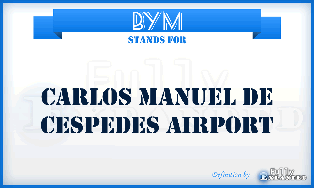 BYM - Carlos Manuel De Cespedes airport