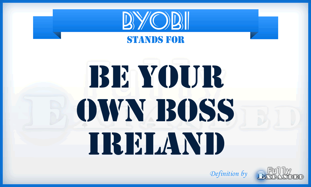 BYOBI - Be Your Own Boss Ireland