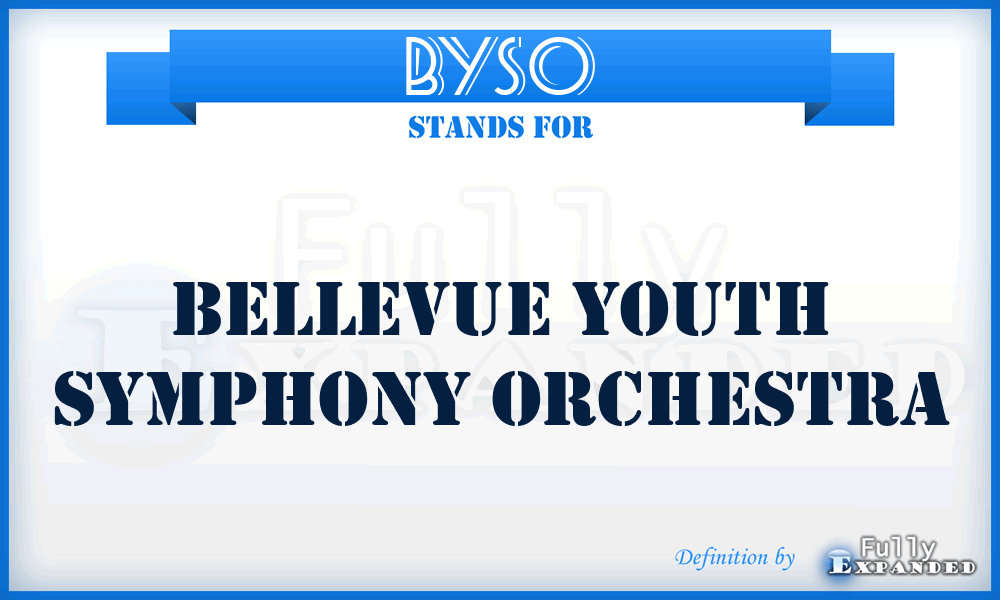 BYSO - Bellevue Youth Symphony Orchestra