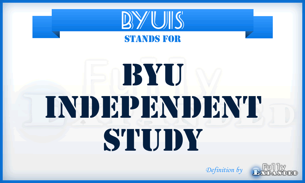 BYUIS - BYU Independent Study