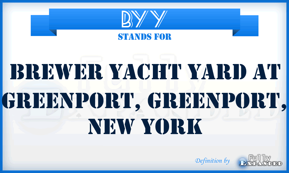 BYY - Brewer Yacht Yard at Greenport, Greenport, New York