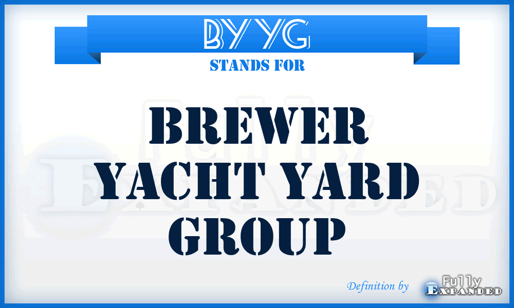 BYYG - Brewer Yacht Yard Group