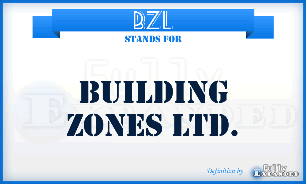 BZL - Building Zones Ltd.