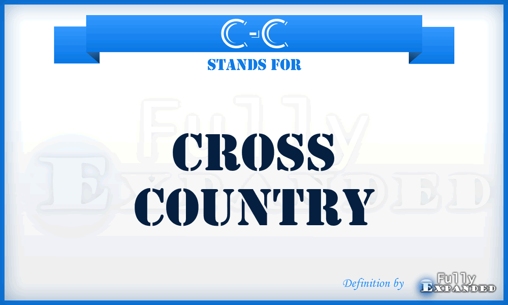C-C - Cross Country