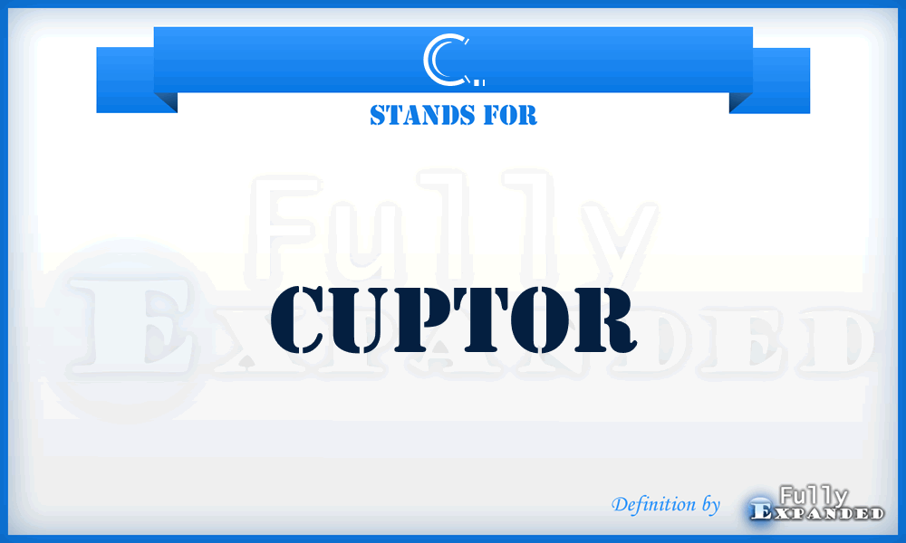 C. - Cuptor