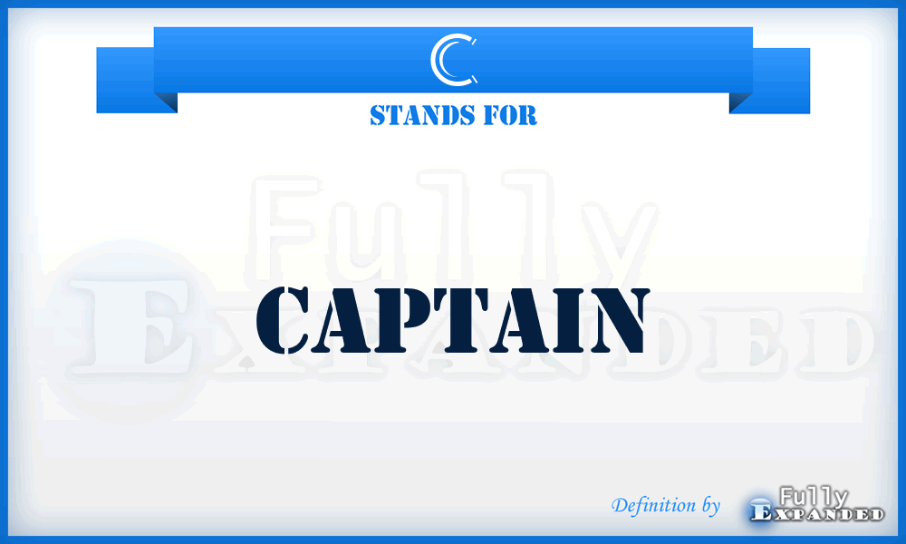 C - Captain