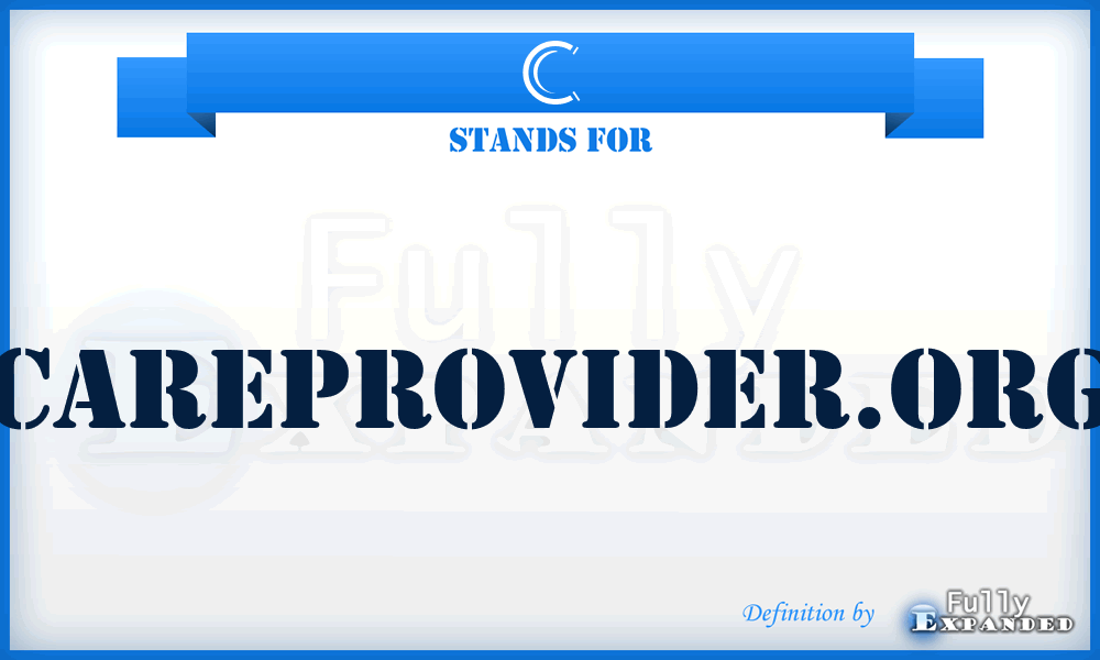 C - Careprovider.org