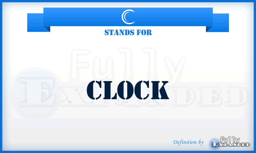 C - Clock