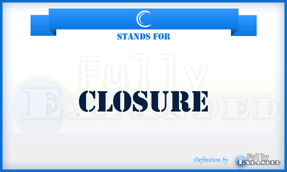 C - Closure