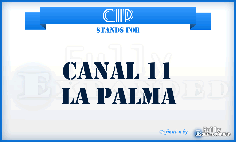 C11P - Canal 11 la Palma