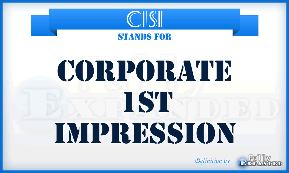 C1SI - Corporate 1St Impression