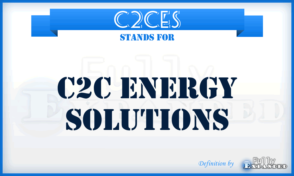 C2CES - C2C Energy Solutions