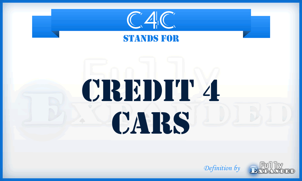 C4C - Credit 4 Cars