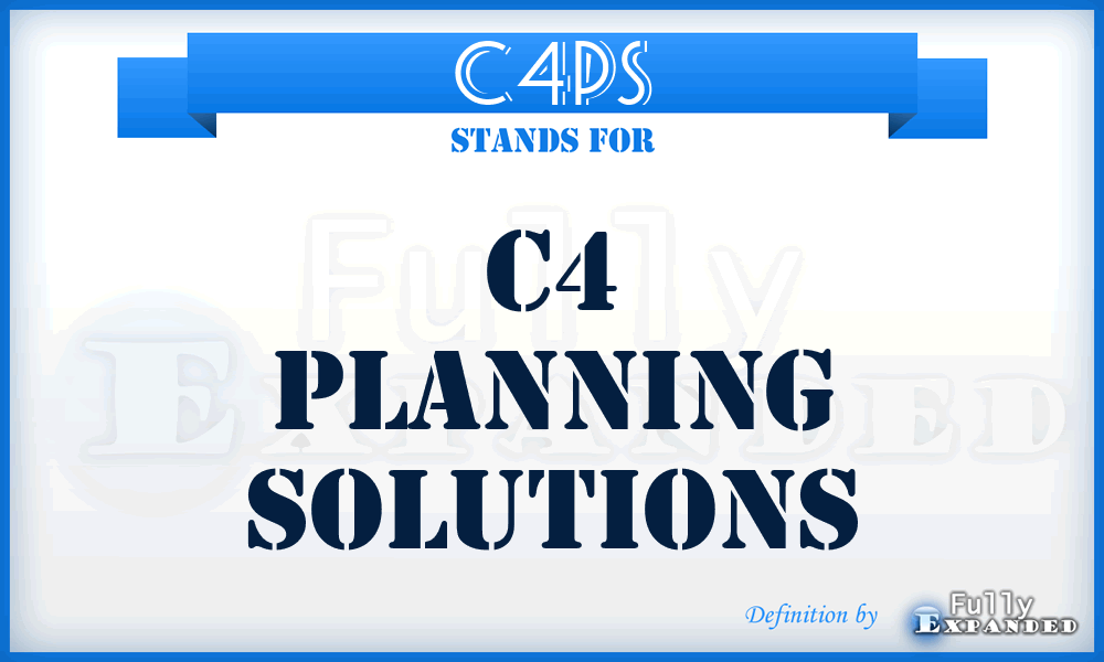 C4PS - C4 Planning Solutions