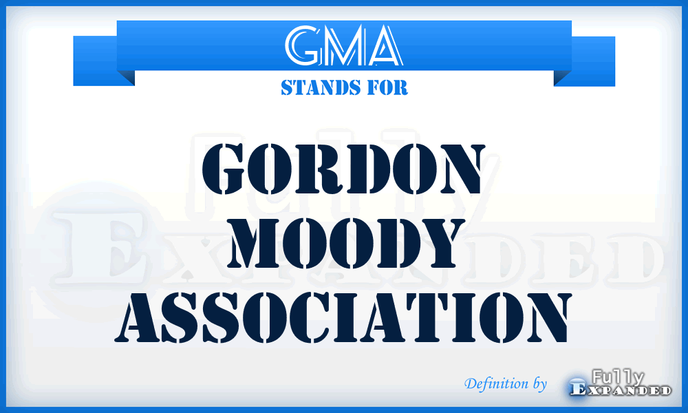 GMA - Gordon Moody Association