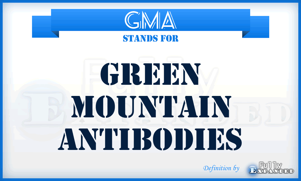 GMA - Green Mountain Antibodies