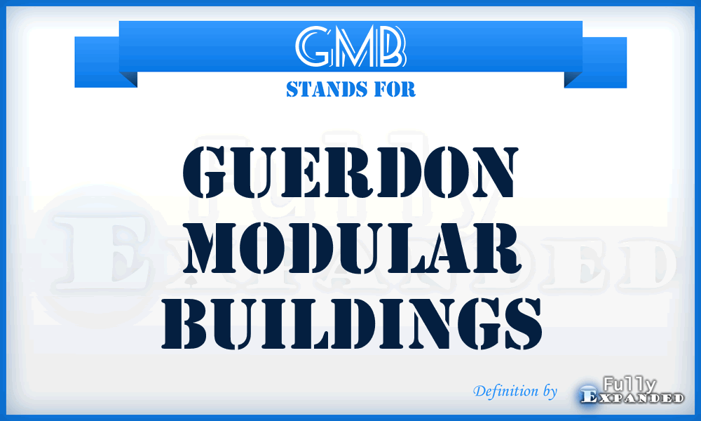 GMB - Guerdon Modular Buildings