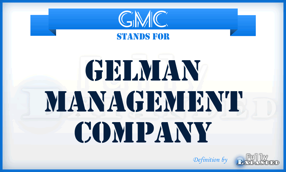 GMC - Gelman Management Company