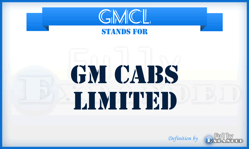 GMCL - GM Cabs Limited