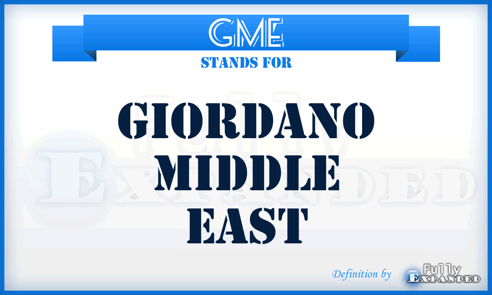 GME - Giordano Middle East