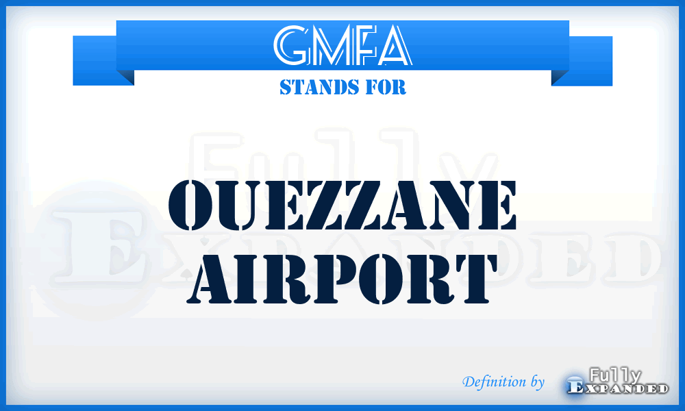 GMFA - Ouezzane airport