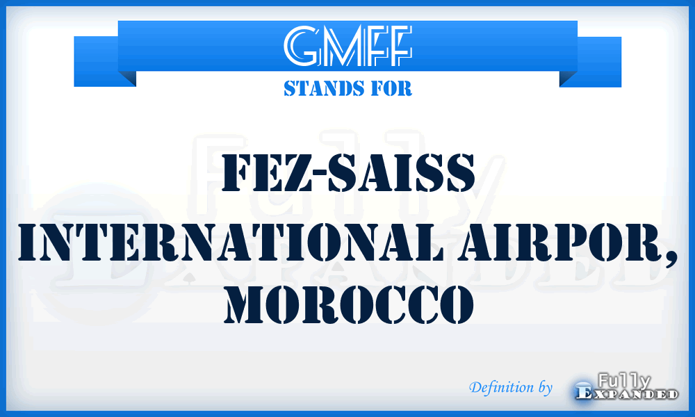 GMFF - Fez-Saiss International Airpor, Morocco