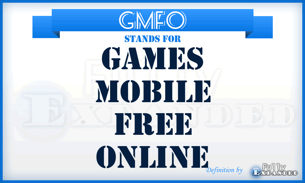 GMFO - Games Mobile Free Online