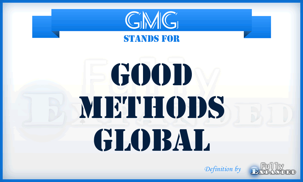 GMG - Good Methods Global