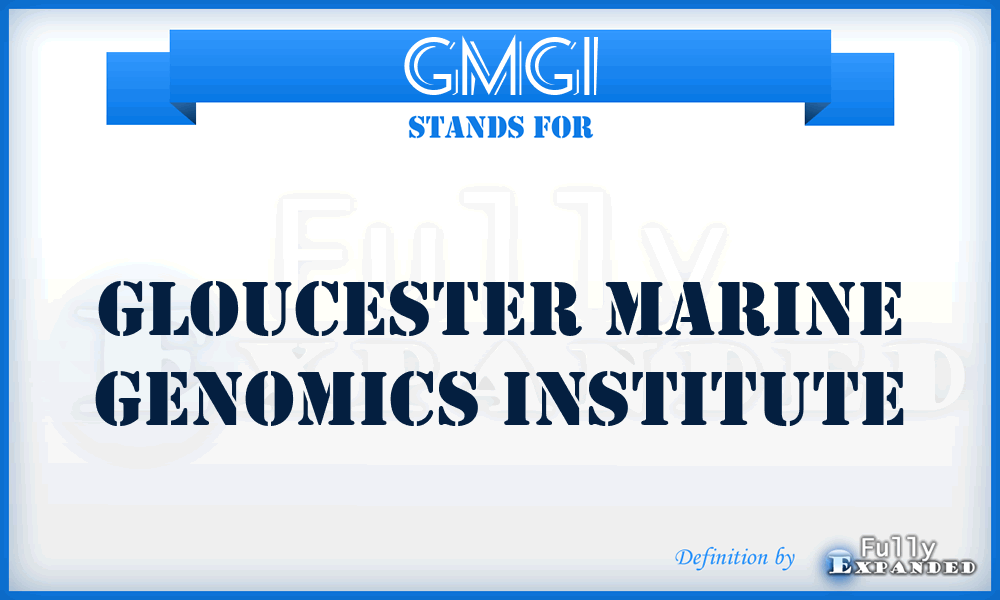 GMGI - Gloucester Marine Genomics Institute