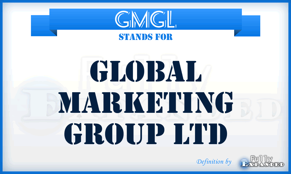 GMGL - Global Marketing Group Ltd