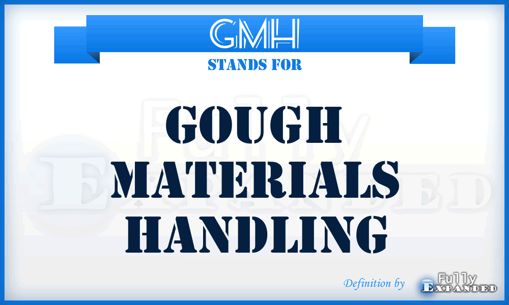 GMH - Gough Materials Handling