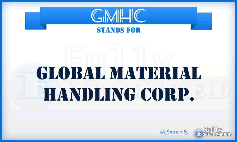 GMHC - Global Material Handling Corp.