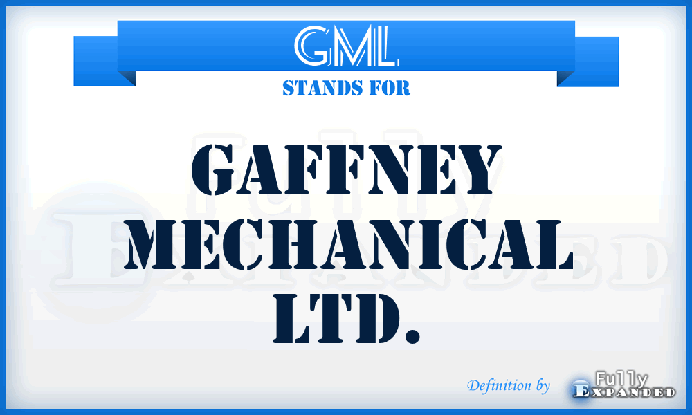 GML - Gaffney Mechanical Ltd.