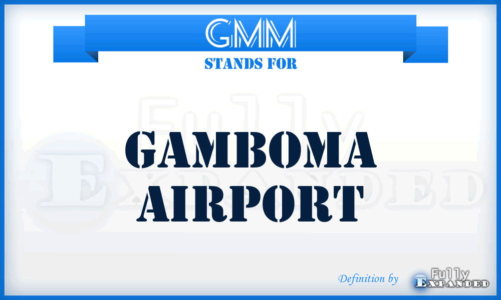 GMM - Gamboma airport