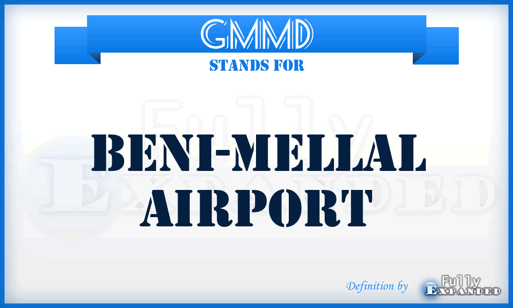 GMMD - Beni-Mellal airport
