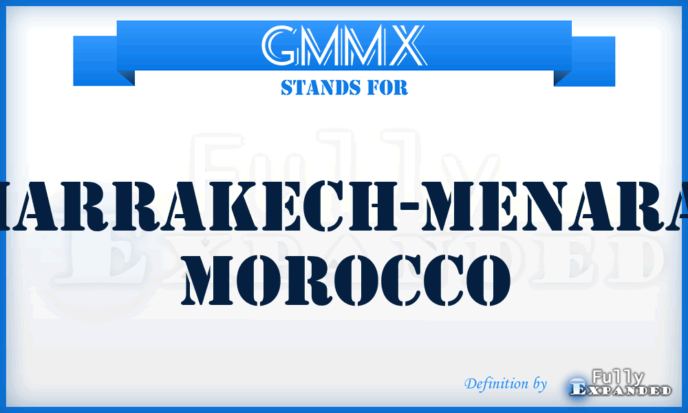 GMMX - Marrakech-Menara, Morocco