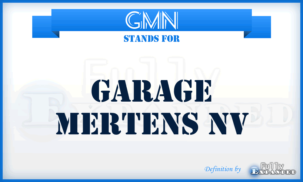 GMN - Garage Mertens Nv