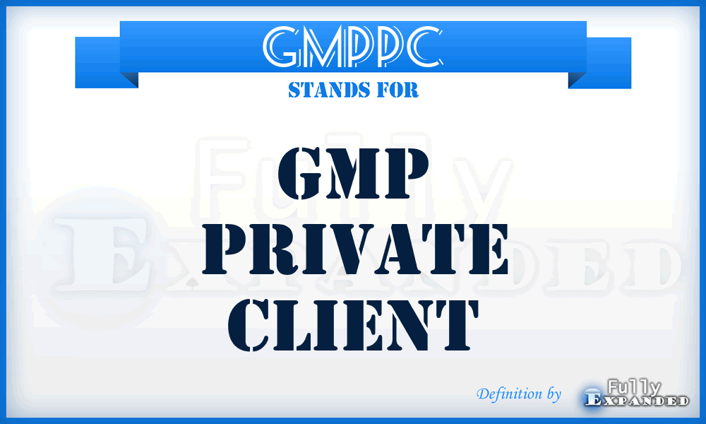 GMPPC - GMP Private Client